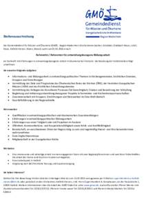 Stellenausschreibung Der Gemeindedienst für Mission und Ökumene (GMÖ) - Region Niederrhein (Kirchenkreise Aachen, Dinslaken, Gladbach-Neuss, Jülich, Kleve, Krefeld-Viersen, Moers, Wesel) sucht zumeine/n R