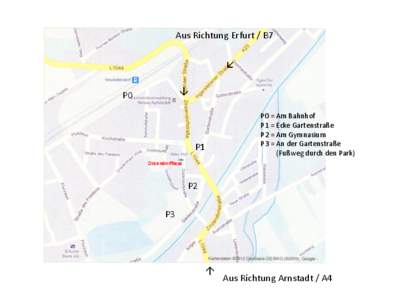 Aus Richtung Erfurt / B7    P0