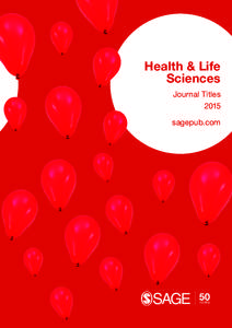 Health & Life Sciences Journal Titles 2015 sagepub.com