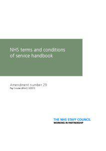 NHS STAFF COUNCIL IN PARTNERSHIP