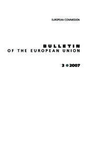 EUROPEAN COMMISSION  B U L L E T I N OF THE EUROPEAN UNION  3