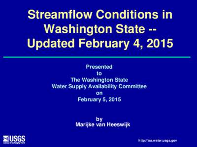 Percentile / Humptulips /  Washington / Streamflow / Hydrology / Stream gauge / Summary statistics