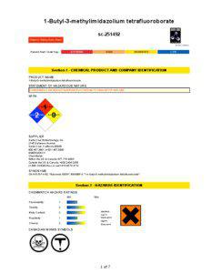 1-Butyl-3-methylimidazolium tetrafluoroborate sc[removed]Material Safety Data Sheet