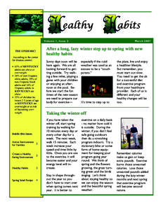 Newsletter Volume 1  Issue 2