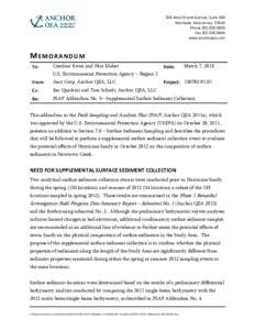 FSAP Addendum No. 5 – Supplemental Surface Sediment Collection, Newtown Creek RI/FS