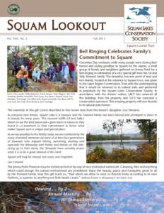 Squam Lookout Vol. XXII, No. 2 FallSquam’s Land Trust