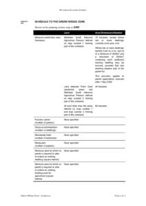WYNDHAM PLANNING SCHEME[removed]C93  SCHEDULE TO THE GREEN WEDGE ZONE