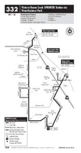 332  Vista to Buena Creek SPRINTER Station via Vista Business Park  M-F • SA