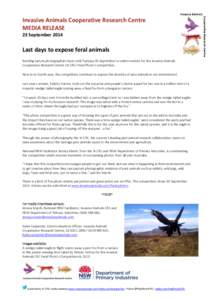 Wedge-tailed Eagle / CRC / Zoology / Cooperative Research Centre / Feral / Pest