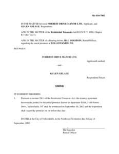 Law / Property / Renting / Contract law / Leasehold estate / Residential Tenancies Act / Leasing / Landlord / Landlord–tenant law / Real property law / Real estate