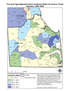 Five-year Age-adjusted Cancer Incidence Rates by Census Tracts Delaware, [removed]422.02