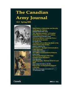 The Canadian Army Journal 12.1 Spring 2009