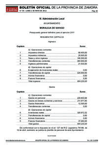 BOLETÍN OFICIAL DE LA PROVINCIA DE ZAMORA N.º 55 - LUNES 2 DE MAYO DE 2011