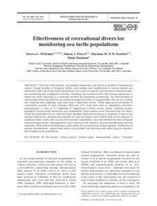 Vol. 26: 209–219, 2015 doi: esr00647 ENDANGERED SPECIES RESEARCH Endang Species Res