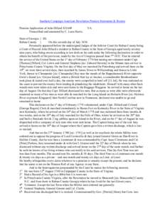 Southern Campaign American Revolution Pension Statements & Rosters Pension Application of John Dillard S31649 Transcribed and annotated by C. Leon Harris. VA