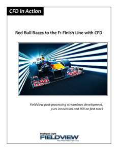 CFD in Action  Red Bull Races to the F1 Finish Line with CFD FieldView post-processing streamlines development, puts innovation and ROI on fast track