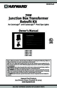 [removed]RevB  70w Junction Box Transformer Retrofit Kit