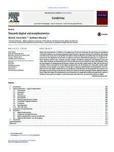 Geoderma 230–[removed]–317  Contents lists available at ScienceDirect Geoderma journal homepage: www.elsevier.com/locate/geoderma