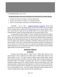 Petroleum / Income tax in the United States / Chemistry / S&P/TSX Composite Index / Energy / Economy of the Arab League / Vermilion Energy / Matter / Companies listed on the New York Stock Exchange / Occidental Petroleum