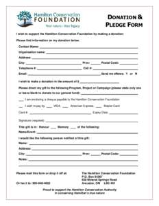 Generic Foundation Donation Form