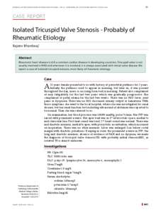 89  Journal of the association of physicians of india • vol 62 • published on 1st of every month 1st july, 2014 Case Report