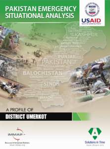 Emergency management / Disaster preparedness / Natural disasters / Development / Disaster / Office of Foreign Disaster Assistance / Social vulnerability / Umerkot / Humanitarian aid / Public safety / Management