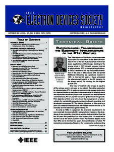 OCTOBER 2014 Vol. 21, No. 4 ISSN: Table of