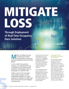 Mitigate Loss Through Deployment of Real-Time Occupancy Data Solutions