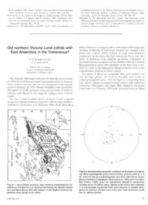 K.D. LaphamBowers graben and associated tectonic features across northern Victoria Land, Antarctica. Nature, 304, Tessensohn, F., K. Duphorn, H. Jordan, G. Kleinschmidt, D.N.B. Skinner, U. Vetter, T.O. W
