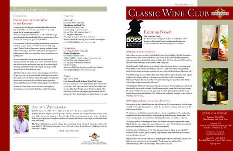 december[removed]Classic Wine Club Events & Endnotes Endnotes: