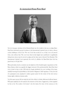 International Criminal Court / War of aggression / International criminal law / Court / Goettingen Journal of International Law / Law / International law / Hans-Peter Kaul