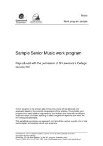 Music (2004): Work program sample 3