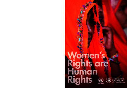 Women’s Rights are Human Rights  Designed and Printed at United Nations, Geneva[removed]E) – November 2014 – 3,350 – HR/PUB/14/2 United Nations publication Sales No. E.14.XIV.5