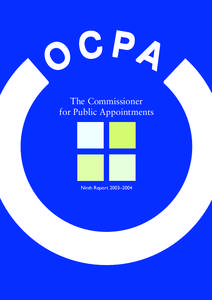 PA C O The Commissioner for Public Appointments