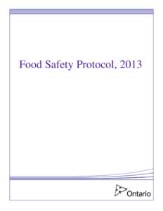 Food Safety Protocol, 2013