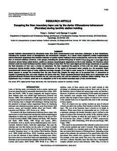 1181 The Journal of Experimental Biology 214, [removed] © 2011. Published by The Company of Biologists Ltd doi:[removed]jeb[removed]RESEARCH ARTICLE