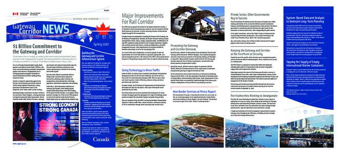 TP14687  CANADA’S ASIA-PACIFIC GATEWAY AND CORRIDOR INITIATIVE Gateway Corridor