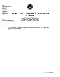 Members Sen. Patricia Miller, Chairperson Sen. Luke Kenley Sen. Ryan Mishler Sen. Vi Simpson Sen. Sue Errington