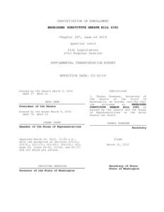 CERTIFICATION OF ENROLLMENT ENGROSSED SUBSTITUTE SENATE BILL 6381 Chapter 247, Laws ofpartial veto) 61st Legislature 2010 Regular Session