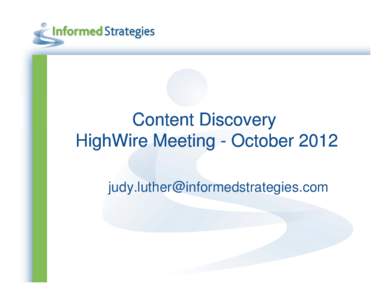 Microsoft PowerPoint - HighWire Oct[removed]pptx [Read-Only]