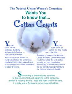 The National Cotton Women’s Committee  Wants You