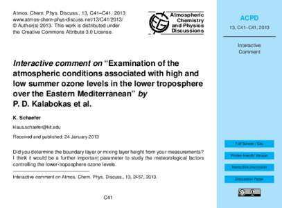 Atmos. Chem. Phys. Discuss., 13, C41–C41, 2013 www.atmos-chem-phys-discuss.net/13/C41/2013/ © Author(sThis work is distributed under the Creative Commons Attribute 3.0 License.  Atmospheric