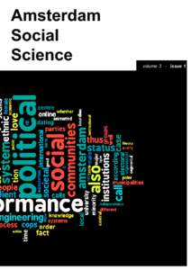 Amsterdam Social Science volume 3 - issue 1