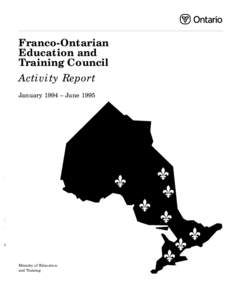 Franco-Ontarian Education and Training Council Activity Report[removed]