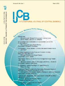 Federal Reserve Bank / Federal Reserve System / Carl E. Walsh / Central bank / Lars E. O. Svensson / Bank of Canada / Economy of the United States / Banks / Government / Federal Reserve / International Journal of Central Banking / Federal Reserve Board of Governors