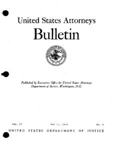 United States Attorneys  Bulletin Published