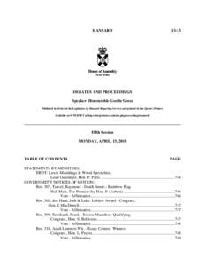 Legislative Proceedings - Legislative Chamber (1016)