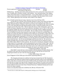 Southern Campaign American Revolution Pension Statements Pension application of Frederick Menius W3848 Rosanna fn43NC Transcribed by Will Graves[removed]