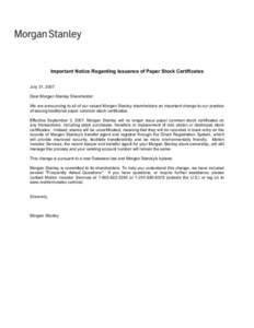 Microsoft Word[removed]Morgan Stanley Shareholder Letter.doc