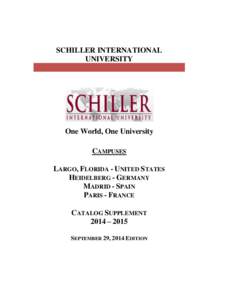 Schiller International University / Master of Business Administration / Baruch College / Open University / Institute of Business Administration /  University of Dhaka / Education / Middle States Association of Colleges and Schools / Education in the United States